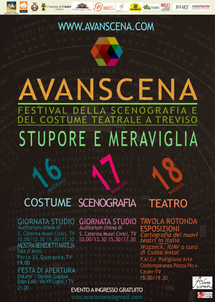09/05/2014 – AVANSCENA: FESTIVAL DEL COSTUME E DELLA SCENOGRAFIA TEATRALE (16 – 18 maggio)