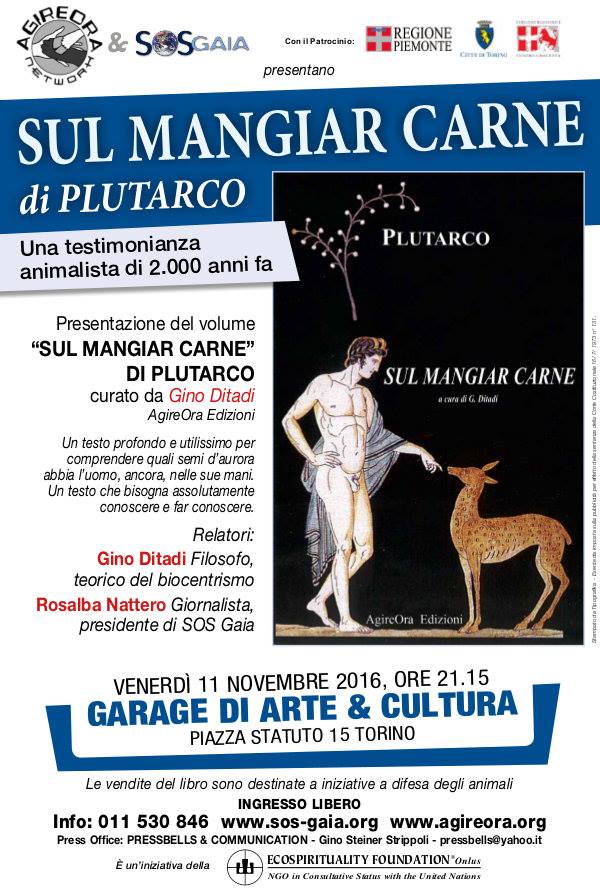 11/11/2016 – PLUTARCO, SUL MANGIAR CARNE, CON GINO DITADI