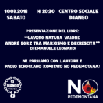 10/03/2018 – LAVORO NATURA VALORE. GORZ TRA MARXISMO E DECRESCITA, CON E. LEONARDI