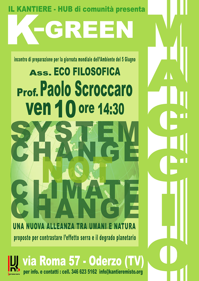 10/05/2019 – SYSTEM CHANGE NOT CLIMATE CHANGE: INCONTRO A ODERZO (TV)