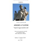 22/06/2019 – PLATONE: MINOSSE. Con lettura, commento e intermezzo musicale