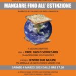 04/03/2023 – MANGIARE FINO ALLA ESTINZIONE – Proiezione fillm documentario e dibattito